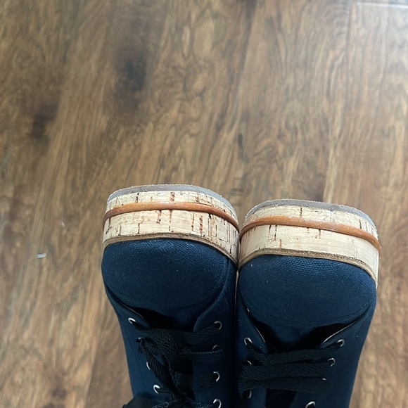 Chloe lace up cork platform wedges - Picture 9 of 10